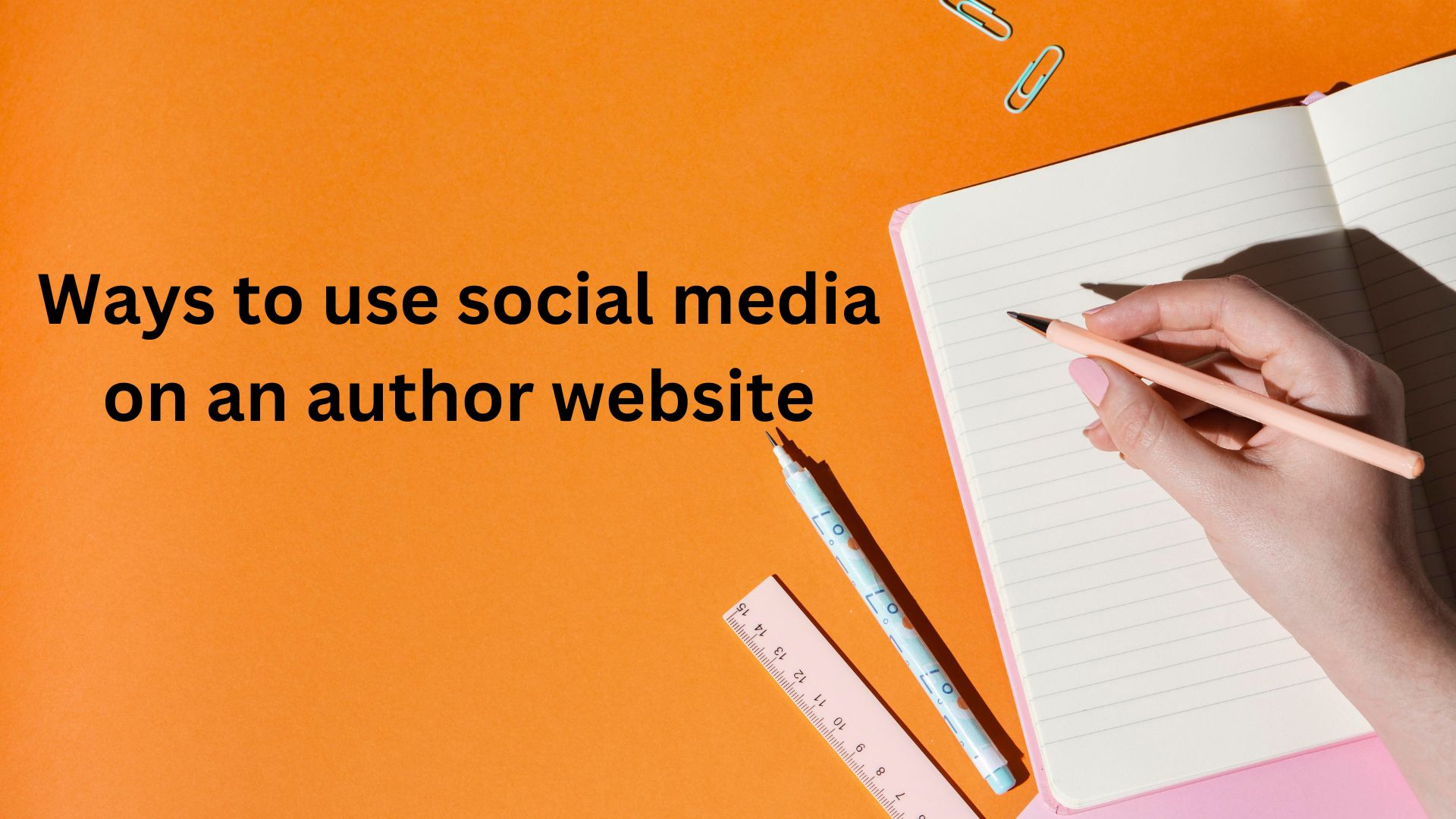 Ways to use social media on an author website